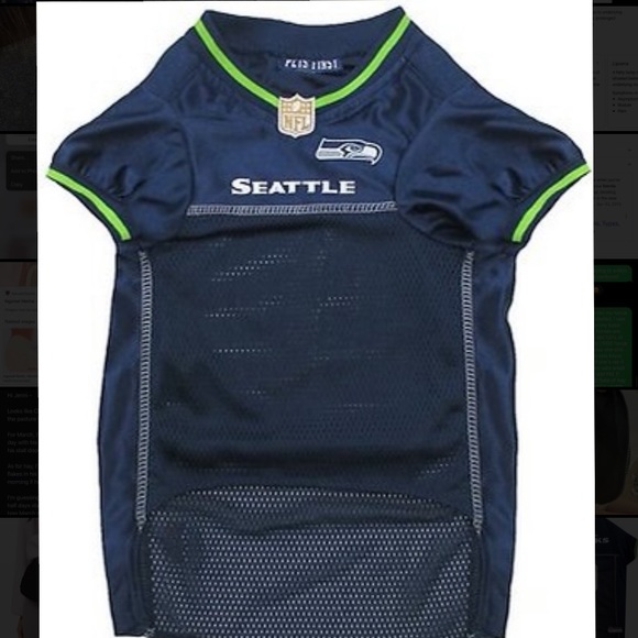 Pets First NFL Dog Mesh Jersey, Seattle Seahawks - Picture 2 of 3